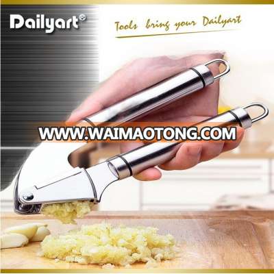 Mince Garlic and Ginger Stainless steel Garlic Press and Silicone Tube Peeler Set